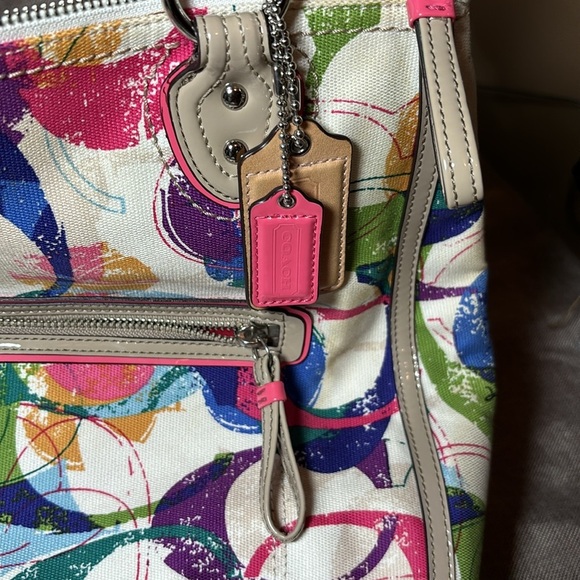 Coach 31141E Stamped Signature C Hallie East West Tote Bag - Picture 3 of 13